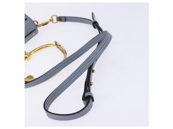 Chloé Borsa a mano Chloe Nile in pelle 2 in 1 blu chiaro oro Auth 142867 D'oro - vista 9