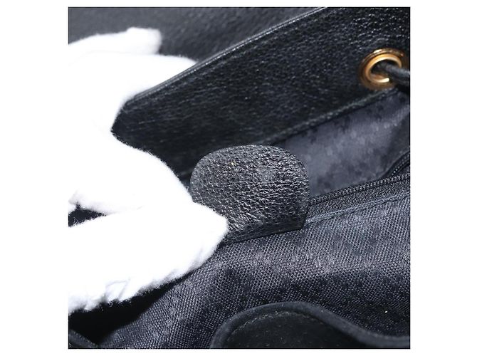 Bamboo Zaino in Bambù GUCCI Camoscio Nero Oro 003 2058 016 Auth BA5937 D'oro - vista 12