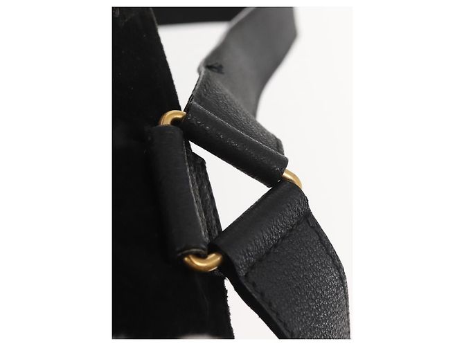 Bamboo Zaino in Bambù GUCCI Camoscio Nero Oro 003 2058 016 Auth BA5937 D'oro - vista 15