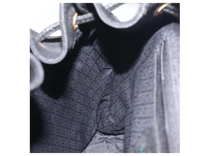Bamboo Zaino in Bambù GUCCI Camoscio Nero Oro 003 2058 016 Auth BA5937 D'oro - vista 26
