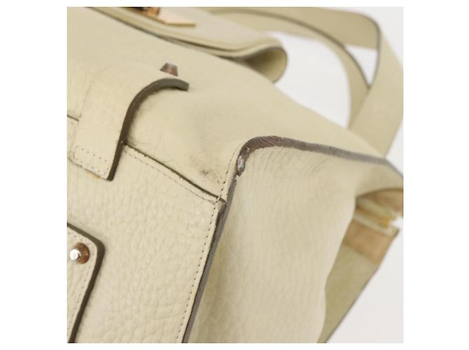 Chloé Borsa Tote in Pelle Beige Oro Auth BA6273 D'oro - vista 14