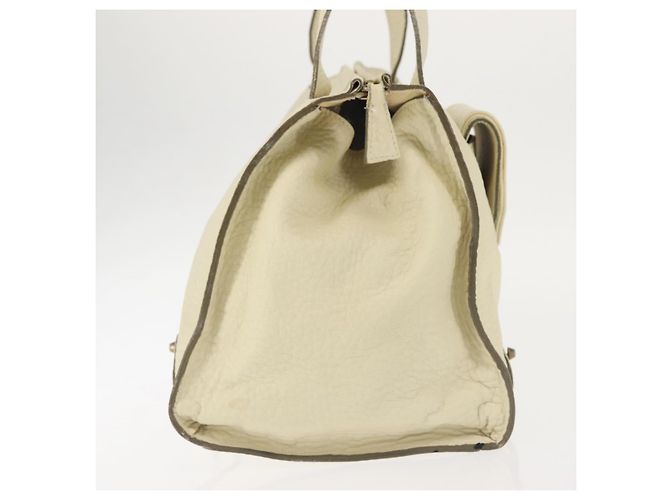 Chloé Borsa Tote in Pelle Beige Oro Auth BA6273 D'oro - vista 4