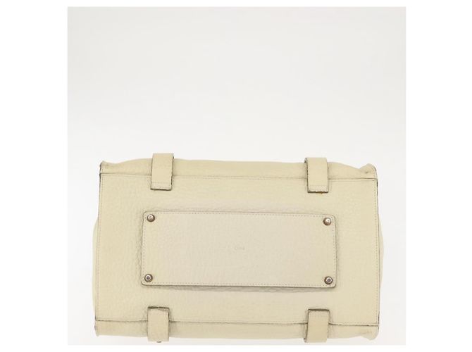 Chloé Borsa Tote in Pelle Beige Oro Auth BA6273 D'oro - vista 5
