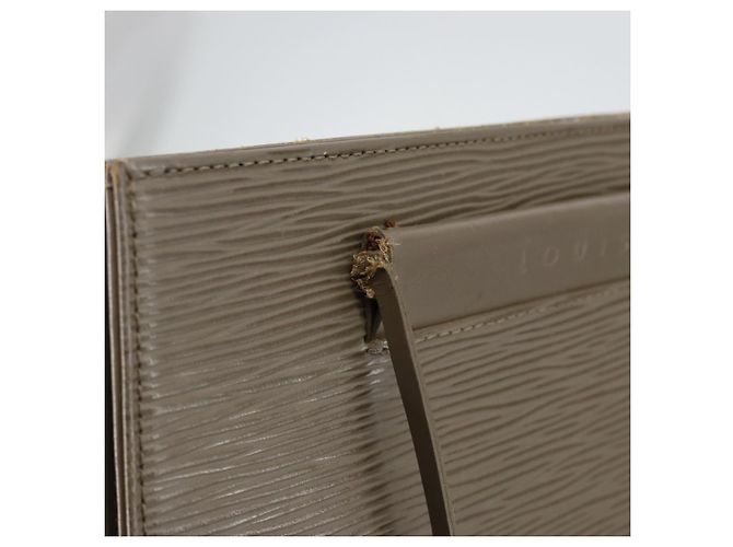 LOUIS VUITTON Borsa a Spalla Epi Saint Tropez Grigio Lilla M5246B LV Auth BA6313 Marrone Porpora - vista 10