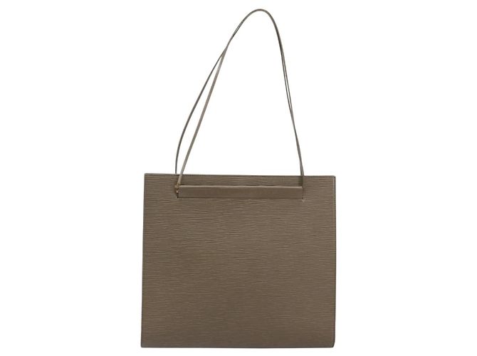 LOUIS VUITTON Borsa a Spalla Epi Saint Tropez Grigio Lilla M5246B LV Auth BA6313 Marrone Porpora - vista 13