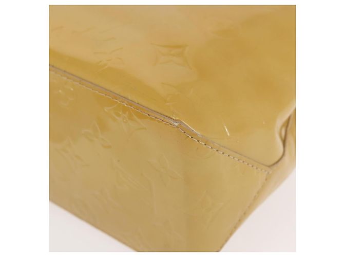 LOUIS VUITTON Monogram Vernis Reade PM Hand Bag Beige M91334 LV Auth BA6262 - view 16
