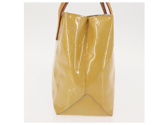 LOUIS VUITTON Monogram Vernis Reade PM Hand Bag Beige M91334 LV Auth BA6262 - view 4