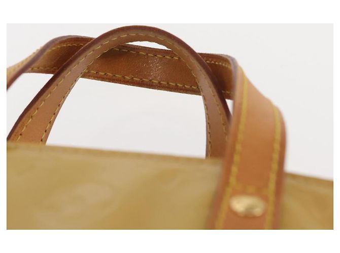 LOUIS VUITTON Monogram Vernis Reade PM Hand Bag Beige M91334 LV Auth BA6262 - view 8