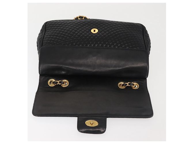BALLY Borsa a Spalla a Catena Pelle Nera Oro Auth am9054 Nero D'oro - vista 10
