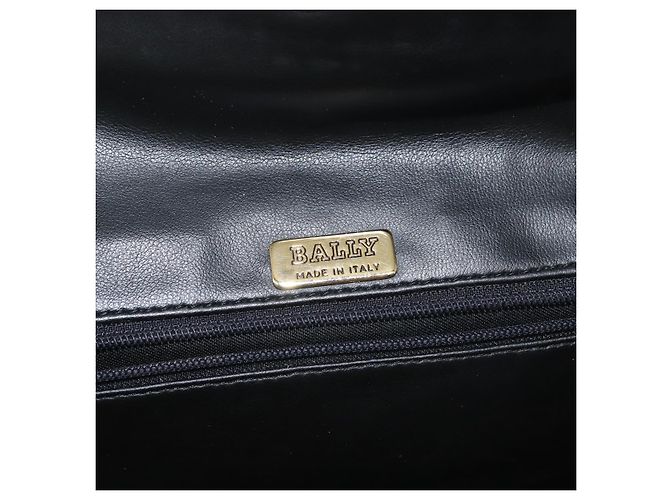 BALLY Borsa a Spalla a Catena Pelle Nera Oro Auth am9054 Nero D'oro - vista 18