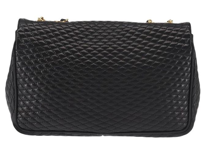 BALLY Borsa a Spalla a Catena Pelle Nera Oro Auth am9054 Nero D'oro - vista 2