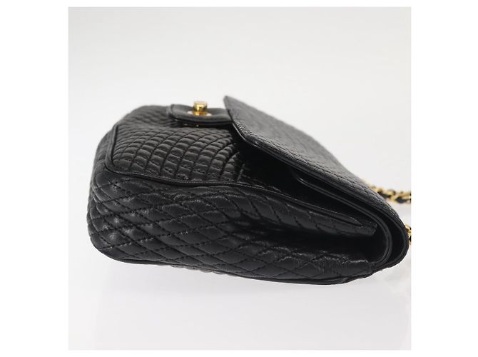 BALLY Borsa a Spalla a Catena Pelle Nera Oro Auth am9054 Nero D'oro - vista 3