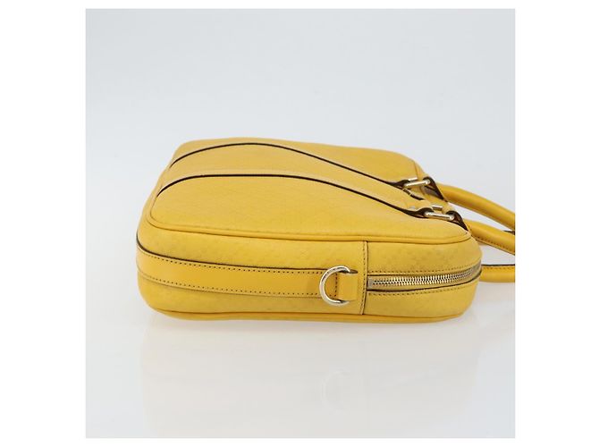 Borsa da lavoro in pelle beige e oro Diamante GUCCI 344357 Auth BA6240 D'oro - vista 3