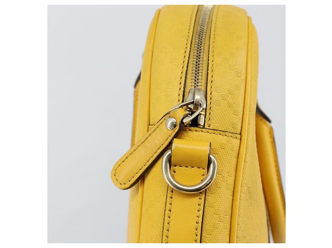 Borsa da lavoro in pelle beige e oro Diamante GUCCI 344357 Auth BA6240 D'oro - vista 9