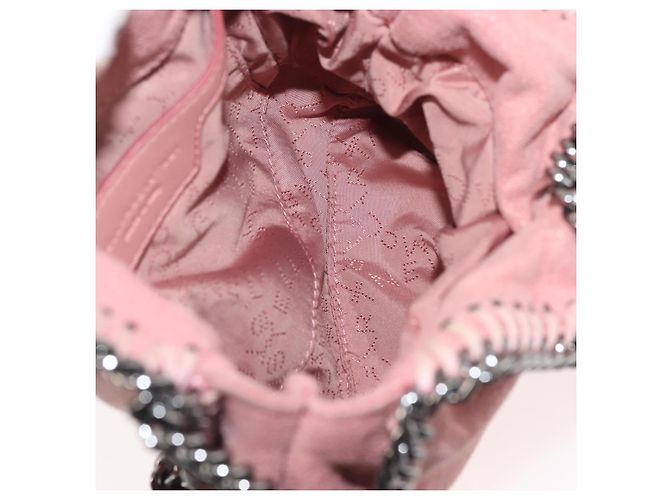 Autre Marque Borsa Mini Farabella in Suede 2way Stella McCartney Catena Rosa 391698 Auth am9156 Argento - vista 11