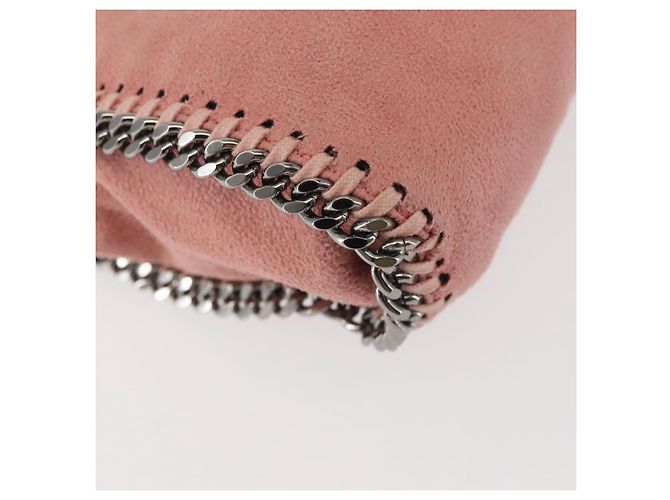 Autre Marque Borsa Mini Farabella in Suede 2way Stella McCartney Catena Rosa 391698 Auth am9156 Argento - vista 16