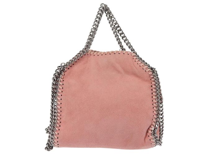 Autre Marque Borsa Mini Farabella in Suede 2way Stella McCartney Catena Rosa 391698 Auth am9156 Argento - vista 2