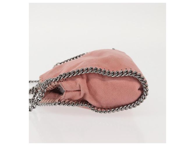 Autre Marque Borsa Mini Farabella in Suede 2way Stella McCartney Catena Rosa 391698 Auth am9156 Argento - vista 4
