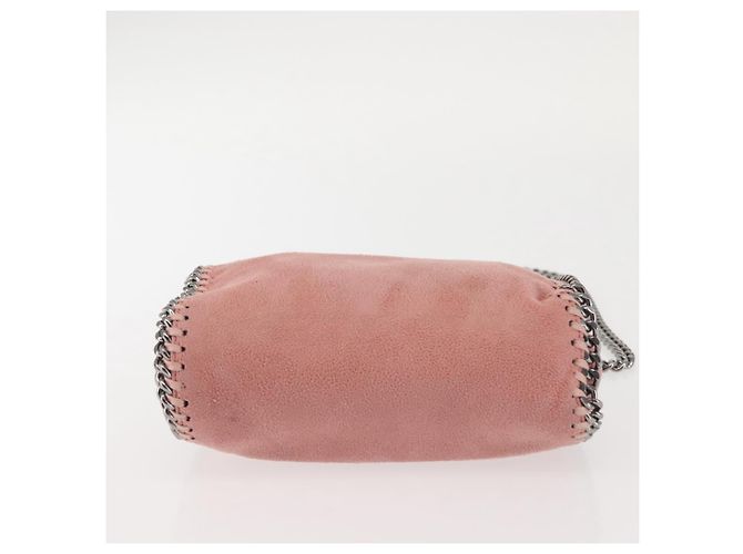 Autre Marque Borsa Mini Farabella in Suede 2way Stella McCartney Catena Rosa 391698 Auth am9156 Argento - vista 5