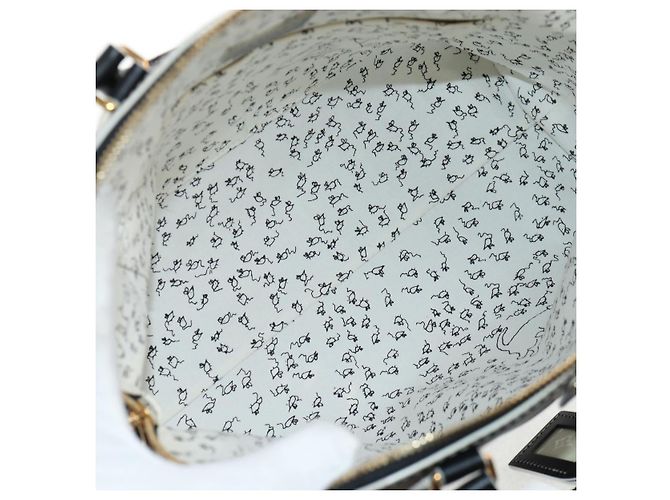 LOUIS VUITTON Catgram Alma Soup Borsa a Mano Nera M44403 LV Auth 139431SM Nero Monogramma - vista 10