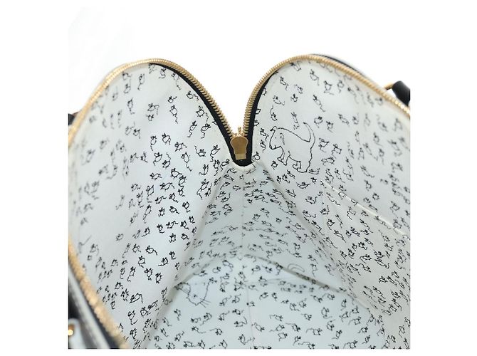LOUIS VUITTON Catgram Alma Soup Borsa a Mano Nera M44403 LV Auth 139431SM Nero Monogramma - vista 28