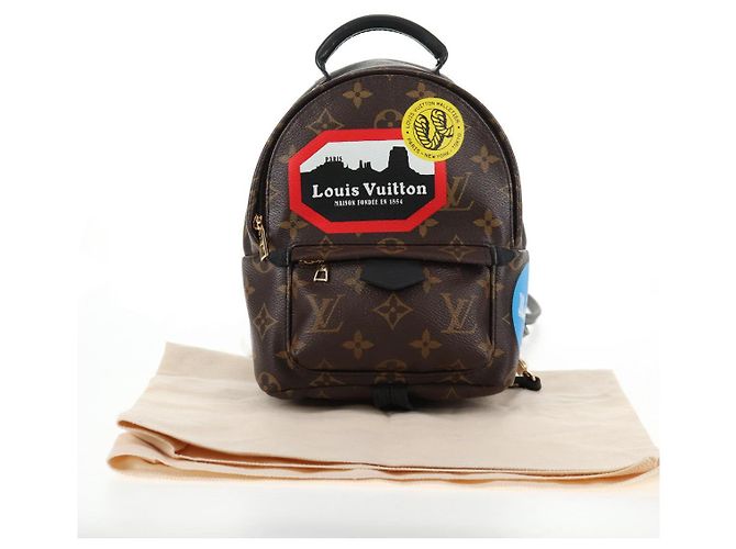 LOUIS VUITTON Schultertasche Palm Springs Monogram World Tour M42971 Auth 135119M Monogramm - Ansicht 12