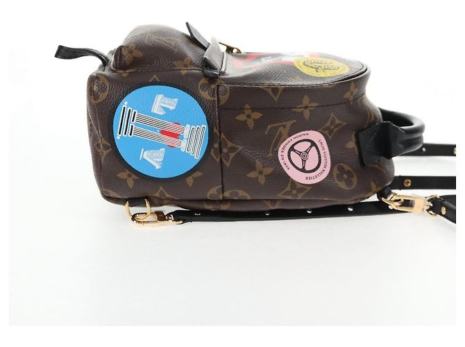 LOUIS VUITTON Schultertasche Palm Springs Monogram World Tour M42971 Auth 135119M Monogramm - Ansicht 4