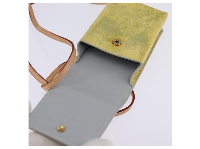 ASTUCCIO PER SIGARETTE LOUIS VUITTON Monogram Vernis Verde Grigio LV Auth BA6481 - vista 10