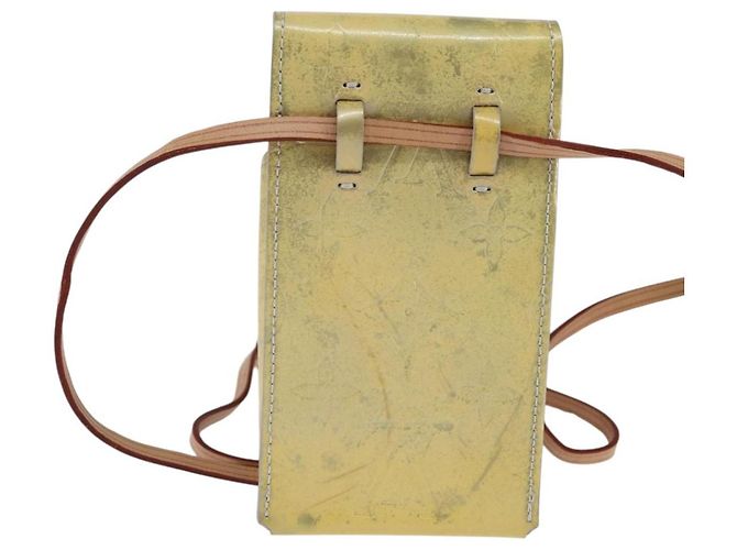 ASTUCCIO PER SIGARETTE LOUIS VUITTON Monogram Vernis Verde Grigio LV Auth BA6481 - vista 2