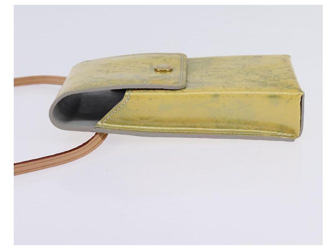 ASTUCCIO PER SIGARETTE LOUIS VUITTON Monogram Vernis Verde Grigio LV Auth BA6481 - vista 3