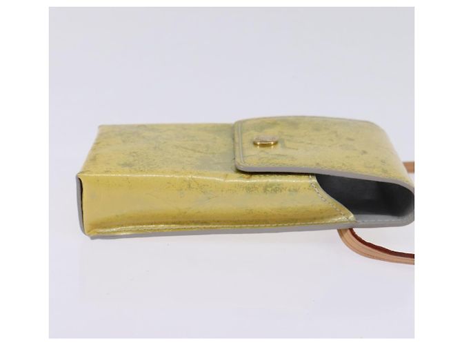 ASTUCCIO PER SIGARETTE LOUIS VUITTON Monogram Vernis Verde Grigio LV Auth BA6481 - vista 4