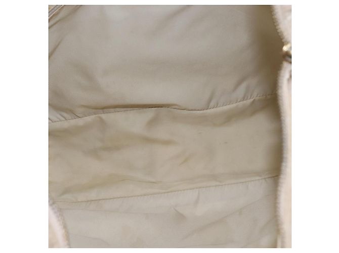CHANEL Nuova Borsa Tote da Viaggio Nylon Beige Oro CC Auth 143978 D'oro - vista 10