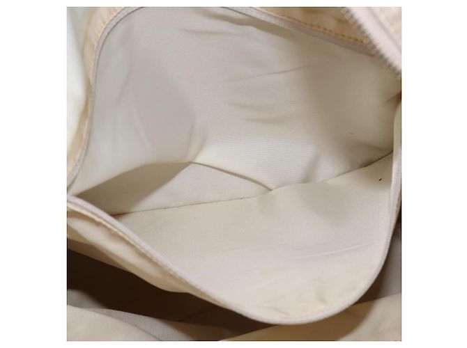 CHANEL Nuova Borsa Tote da Viaggio Nylon Beige Oro CC Auth 143978 D'oro - vista 20