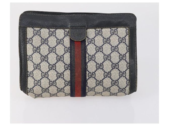 Céline Pochette in tela Macadam in pelle CELINE Fendi Gucci Cartier set di 8 blu Auth 148967 - vista 6