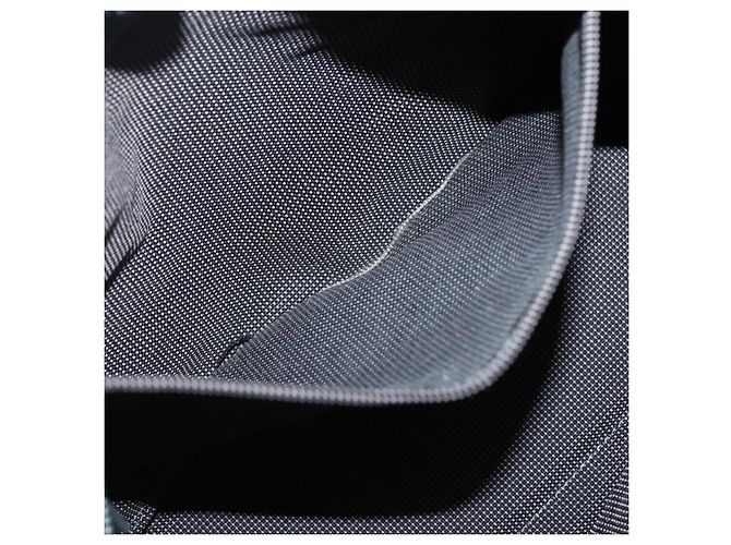Hermès HERMES Borsa a Mano Her Line PM Tela Grigia Argento Auth 143972 Marrone - vista 12