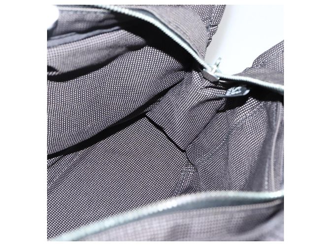 Hermès HERMES Borsa a Mano Her Line PM Tela Grigia Argento Auth 143972 Marrone - vista 17