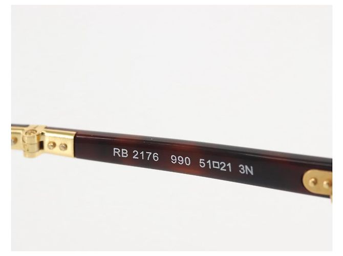 Occhiali da sole Ray-Ban Saint Laurent PRADA plastica metallo 3Set Marrone Auth 143377 - vista 23