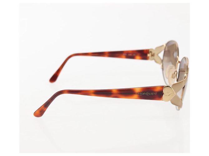 Occhiali da sole Ray-Ban Saint Laurent PRADA plastica metallo 3Set Marrone Auth 143377 - vista 6