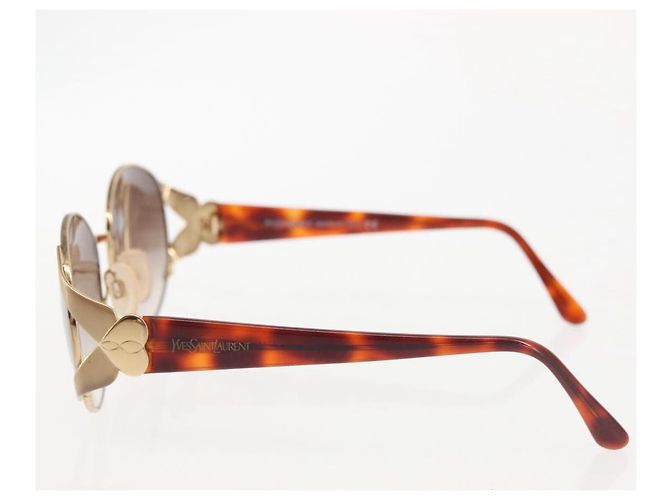 Occhiali da sole Ray-Ban Saint Laurent PRADA plastica metallo 3Set Marrone Auth 143377 - vista 7