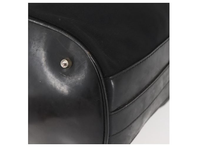 Borsa a mano in nylon Gucci Bamboo 2 in 1 nera argento autentica BA5354 Nero - vista 17