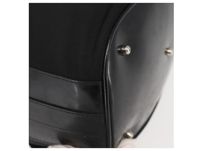 Borsa a mano in nylon Gucci Bamboo 2 in 1 nera argento autentica BA5354 Nero - vista 18