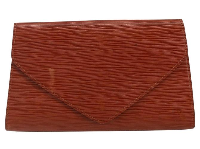 LOUIS VUITTON Clutch Art Déco Epi Marrone M52633 LV Auth 143109 - vista 13