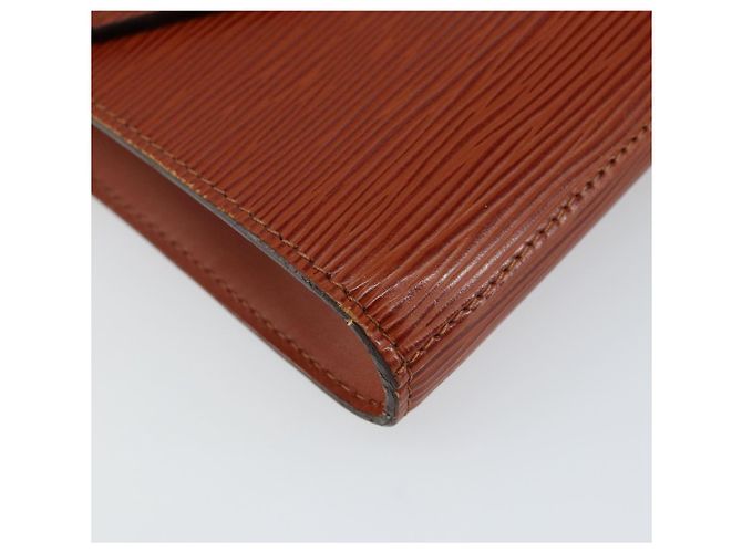 LOUIS VUITTON Clutch Art Déco Epi Marrone M52633 LV Auth 143109 - vista 14