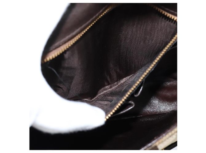 Céline Borsa a Spalla Celine C Sulky in Tela Beige Oro Auth 149188 D'oro - vista 21