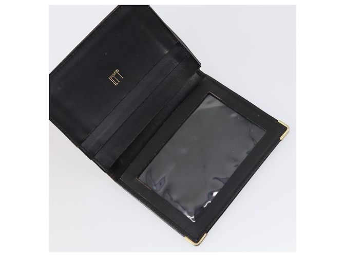 Alfred Dunhill Bolso de mano Dunhill de cuero 10set negro marino Auth bs29865 - vista 14