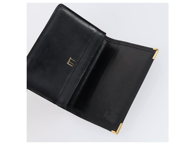 Alfred Dunhill Bolso de mano Dunhill de cuero 10set negro marino Auth bs29865 - vista 15