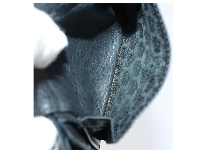 Alfred Dunhill Bolso de mano Dunhill de cuero 10set negro marino Auth bs29865 - vista 17