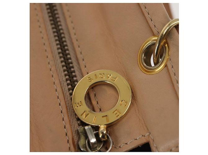 Céline Borsa a Spalla CELINE in Pelle Suede 2way Beige Oro Auth bs29686 D'oro - vista 19