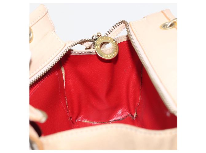 Céline Borsa a Spalla CELINE in Pelle Suede 2way Beige Oro Auth bs29686 D'oro - vista 20