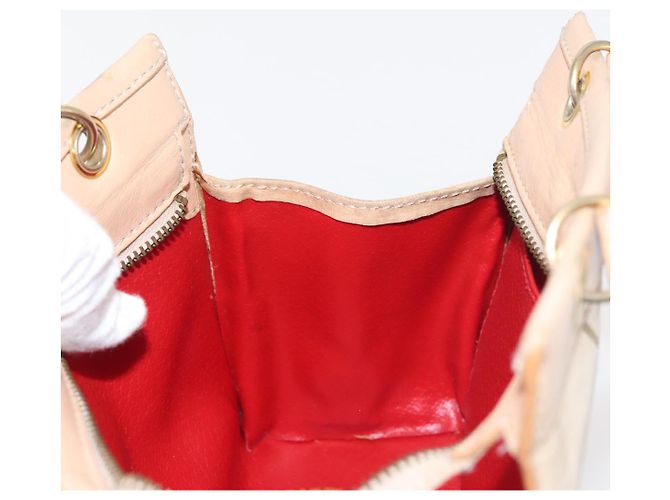 Céline Borsa a Spalla CELINE in Pelle Suede 2way Beige Oro Auth bs29686 D'oro - vista 21